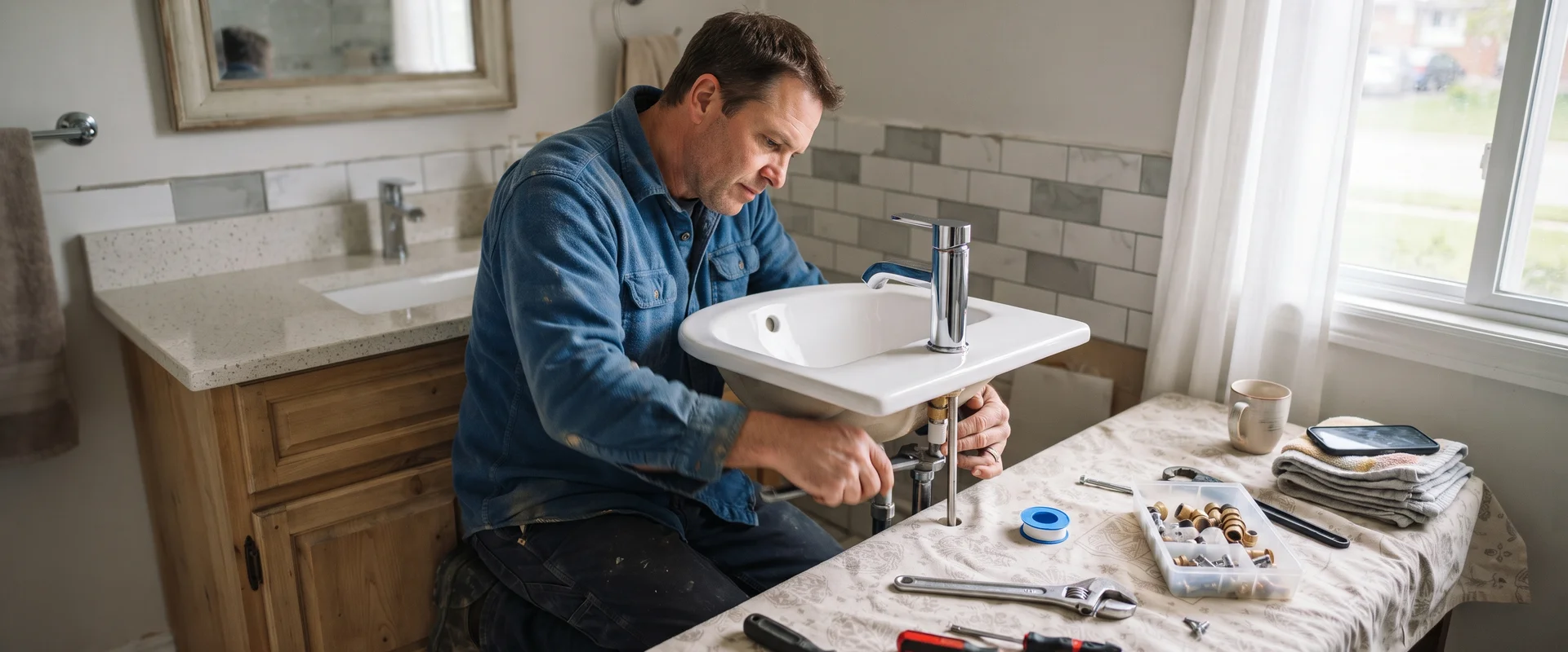 Bathroom & Kitchen Plumbing Remodel in Ontario